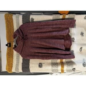G.H Bass polar fleece Cowlneck Sweater - Size L